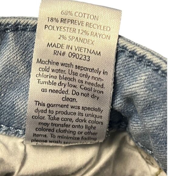 Pacsun Womens Skinny Jeans Blue Stretch Light Wash Mid Rise Zipper Denim 29 - Picture 7 of 8